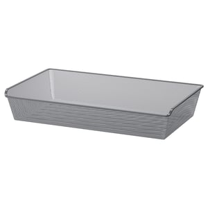 KOMPLEMENT Cesta de rejilla metálica, gris oscuro, 100x58 cm