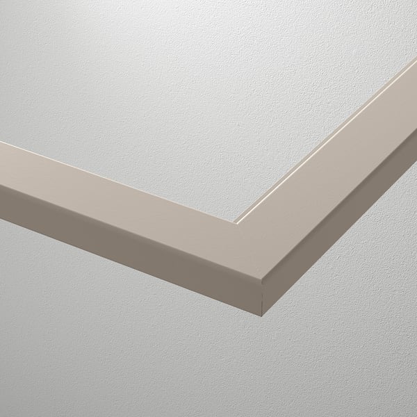 KOMPLEMENT Repisa de vidrio, beige grisáceo, 75x58 cm