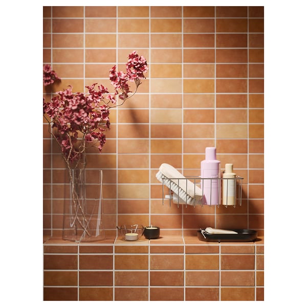 KROKFJORDEN Cesta con ventosas, Galvanizado, 24x11 cm