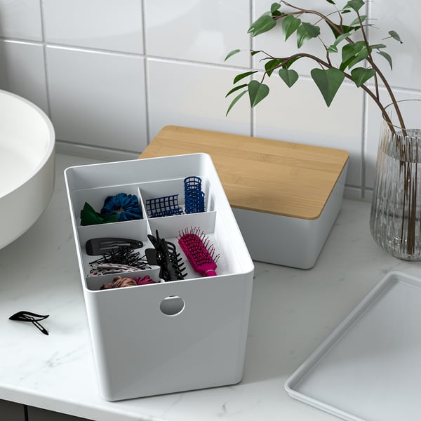 KUGGIS Accesorio con 5 compartimentos, blanco