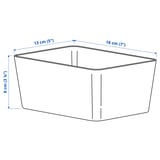 KUGGIS Caja, blanco, 13x18x8 cm