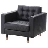 LANDSKRONA Poltrona, Grann/Bomstad negro con madera