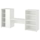 LASTARE Mueble, blanco/con banco, 210x42x101 cm