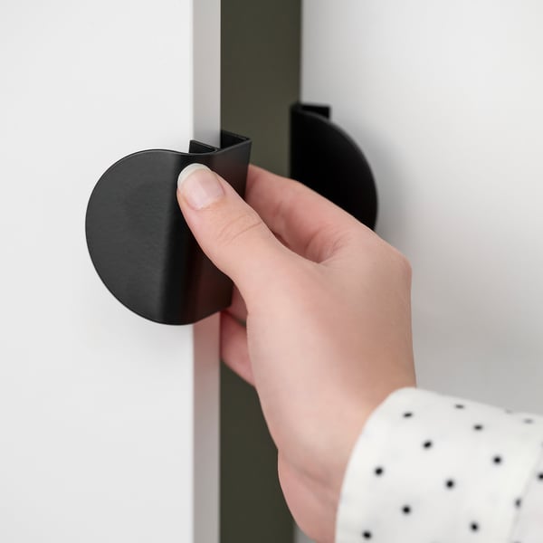 LATMASK Manija clip, negro, 60 mm 2 und