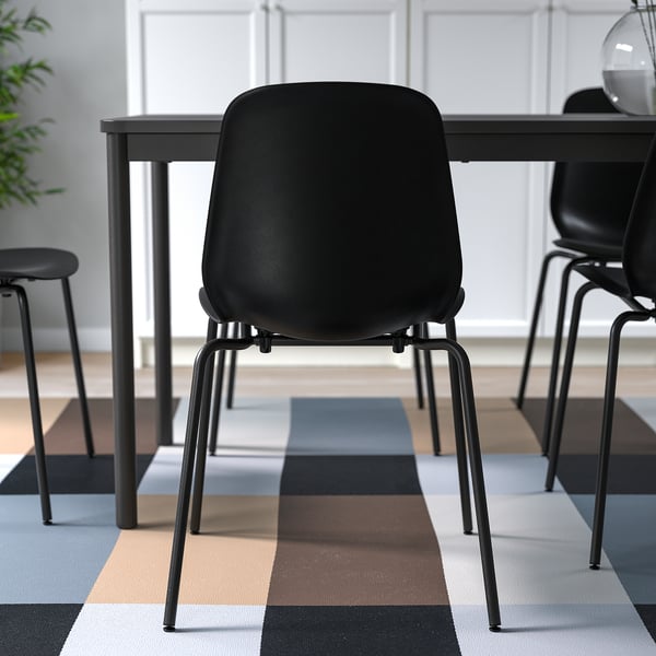 LIDÅS Silla, negro/Sefast negro