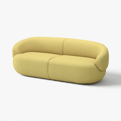 LILLESÄTER Sofá 3 puestos, Gunnared amarillo verde