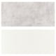 LYSEKIL Panel de pared, Ambos lados blanco/gris claro Efecto cemento, 119.6x55 cm