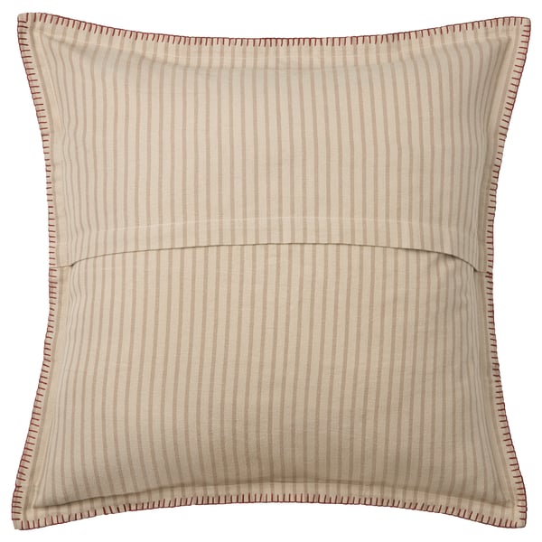 MÄVINN Funda de cojín, beige rojo/corazón, 50x50 cm