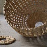 MÄVINN Pantalla para lámpara, Fibras de platanera/hecho a mano, 35 cm