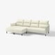 MANNARP Sofá de 4 puestos con chaiselongues, Gunnared beige