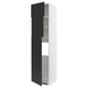 METOD Aanevera+3pt, blanco/Nickebo Antracita mate, 60x60x240 cm