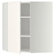 METOD Armario pared esquina+repisas, blanco/Veddinge blanco, 68x80 cm