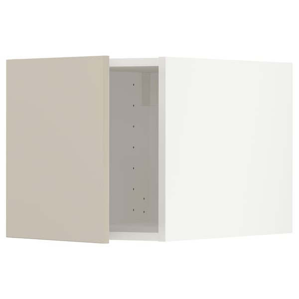 METOD Estructura mueble superior, blanco/Havstorp beige, 40x40 cm