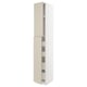 METOD / MAXIMERA Mueble alto + 2 puertas y 4 cajones, blanco/Havstorp beige, 40x60x240 cm