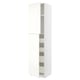 METOD / MAXIMERA Mueble alto + 2 puertas y 4 cajones, blanco/Vallstena blanco, 60x60x240 cm