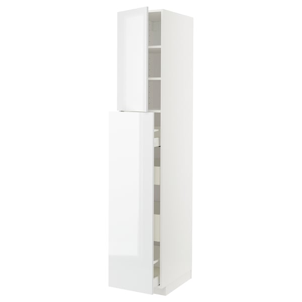 METOD / MAXIMERA Mueble alto con puerta y 4 cajones