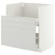 METOD / MAXIMERA Mueble para lavaplatos TALLSJÖN, blanco/Aspudden gris claro, 80x60 cm