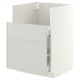 METOD / MAXIMERA Mueble para lavaplatos TALLSJÖN, blanco/Aspudden gris claro, 60x60 cm