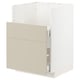 METOD / MAXIMERA Mueble para lavaplatos TALLSJÖN, blanco/Havstorp beige, 60x60 cm