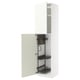 METOD Mueble alto para productos limpieza, blanco/Vallstena blanco, 60x60x240 cm