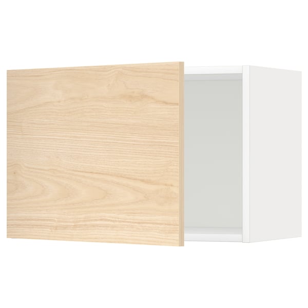 METOD Mueble de pared, blanco/Askersund Efecto fresno claro, 60x40 cm