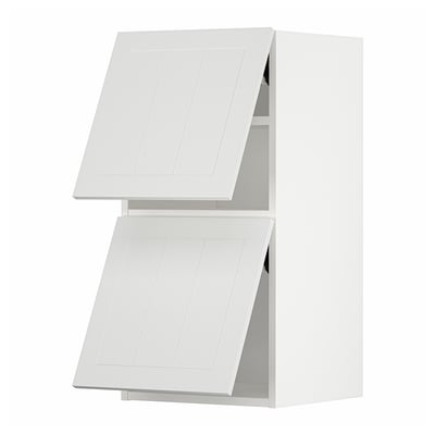 METOD Mueble de pared con 2 puertas, blanco/Stensund blanco, 40x80 cm