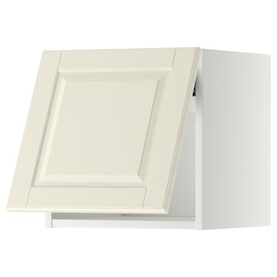 METOD Mueble de pared, horizontal, blanco/Bodbyn blanco hueso, 40x40 cm