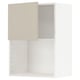 METOD Mueble de pared para microondas, blanco/Havstorp beige, 60x80 cm