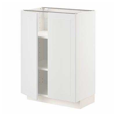 METOD Mueble inferior con 2 puertas, blanco/Stensund blanco, 60x37 cm
