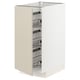 METOD Mueble inferior con cestas metálica, blanco/Havstorp beige, 40x60 cm