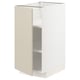 METOD Mueble inferior con entrepaños, blanco/Havstorp beige, 40x60 cm