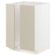 METOD Mueble para lavaplatos, 2 puertas, blanco/Havstorp beige, 60x60 cm