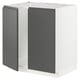 METOD Mueble para lavaplatos, 2 puertas, blanco/Voxtorp gris oscuro, 80x60 cm