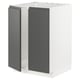 METOD Mueble para lavaplatos, 2 puertas, blanco/Voxtorp gris oscuro, 60x60 cm