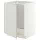 METOD Mueble para lavaplatos, blanco/Aspudden gris claro, 60x60 cm