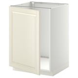 METOD Mueble para lavaplatos, blanco/Bodbyn blanco hueso, 60x60 cm