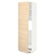 METOD Mueble para nevera con 2 puertas, blanco/Askersund Efecto fresno claro, 60x60x200 cm