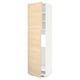 METOD Mueble para nevera con 2 puertas, blanco/Askersund Efecto fresno claro, 60x60x220 cm