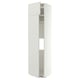 METOD Mueble para nevera con 2 puertas, blanco/Aspudden gris claro, 60x60x240 cm