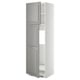 METOD Mueble para nevera con 2 puertas, blanco/Bodbyn gris, 60x60x200 cm