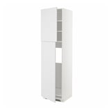METOD Mueble para nevera con 2 puertas, blanco/Stensund blanco, 60x60x220 cm