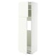 METOD Mueble para nevera con 2 puertas, blanco/Vallstena blanco, 60x60x200 cm