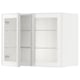 METOD Mueble pared con 2 puertas vidrio