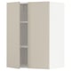 METOD Mueble pared+entrepaños y 2 puertas, blanco/Havstorp beige, 60x80 cm