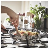 MIDDAGSMAT Wok, revestimiento antiadherente/Acero inoxidable, 28 cm