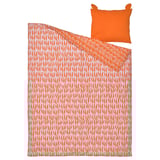 NATTHÄGER Funda de plumón y funda almohada, naranja/Tigre, 150x200/50x60 cm