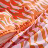 NATTHÄGER Funda de plumón y funda almohada, naranja/Tigre, 150x200/50x60 cm