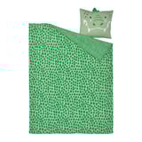 NATTHÄGER Funda de plumón y funda almohada, verde/cocodrilo, 150x200/50x60 cm