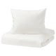 NATTJASMIN Funda de plumón y funda almohada, blanco, 150x200/50x60 cm