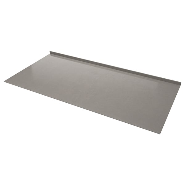 ODENSBERG Mesón a medida, gris efecto piedra/cuarzo, 1 m²x1.2 cm